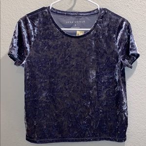 Aeropostale Velvet Gray Shirt — Small